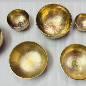 Handmade Plain Chakra Singing Bowl Set